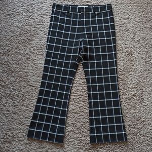 Like New Derek Lam 10 Crosby Plaid Boot Cut Pants
